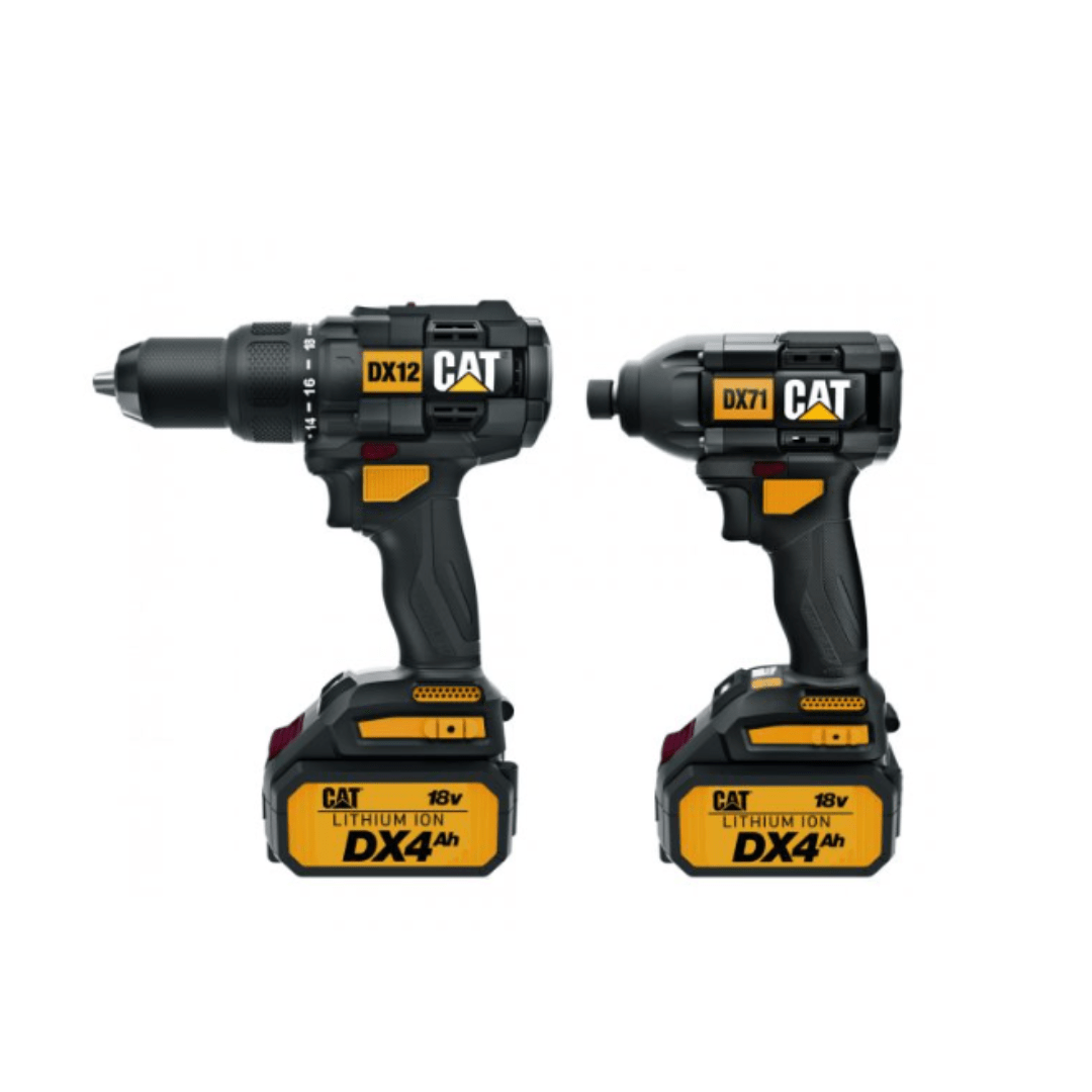 CAT Cordless 18V Brushless 2 in 1 Combo Kit - Hammer Drill and Impact ...