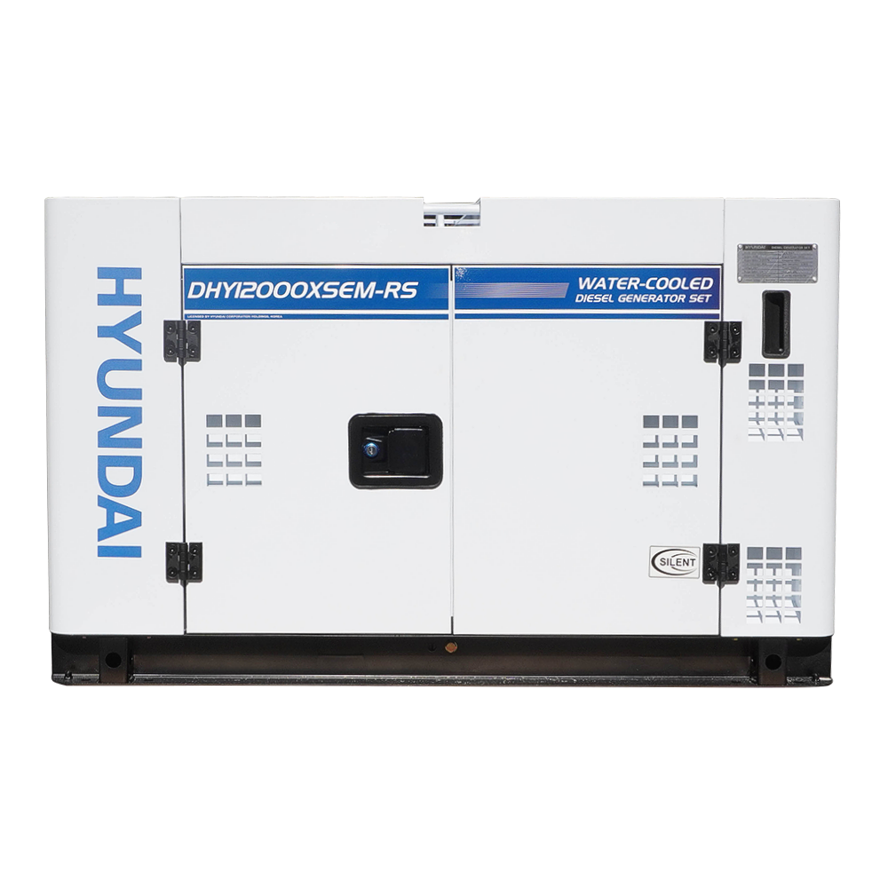 HYUNDAI 10KVA DIESEL SINGLE PHASE 2 WIRE REMOTE START GENERATOR DHY12000XSEM-RS - FREIGHT QUOTED SEPARATELY