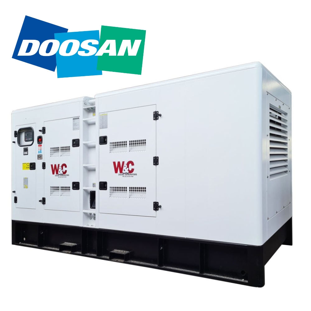 WELLING AND CROSSLEY 240KVA 3 PHASE STANDBY DIESEL GENERATOR WITH DOOSAN ENGINE 421316 ED240DSE/3C - FREIGHT QUOTED SEPARATELY