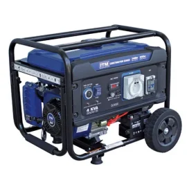 I.T.M. Generator Petrol Construction 4KVA 3400 Watt Peak Electric Start W/Remote TM520-3400