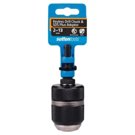 Sutton Tools Keyless 13mm Drill Chuck and SDS Plus Adaptor M8010013