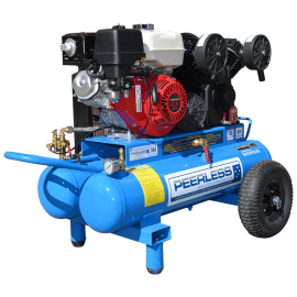 Peerless PV25PTTES Portable Honda GX270 Petrol Key Start Twin Tank Compressor 00563ES PCOMP - CALL US NOW - WE WONT BE BEATEN ON PRICE