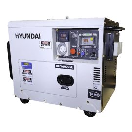 HYUNDAI 6.5KVA DIESEL SINGLE PHASE 2 WIRE REMOTE START GENERATOR DHY6000SE-RS