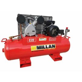 MCMILLAN AIR COMPRESSOR ABAC 240V 5HP CAST IRON PUMP 155L TANK C22 - FREIGHT QUOTED SEPARATELY