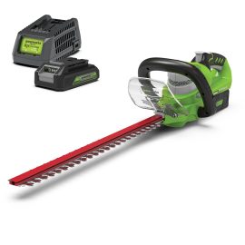 GREENWORKS 40V CORDLESS HEDGE TRIMMER 24" 2AH KIT 2207107AU