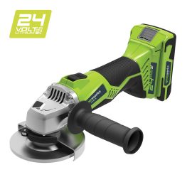 GREENWORKS 24V CORDLESS 115MM ANGLE GRINDER SKIN ONLY 3200007AU