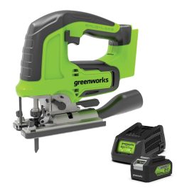 GREENWORKS 24V CORDLESS BRUSHLESS JIGSAW 4AH KIT 3601407AU-KIT-4