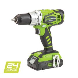 GREENWORKS 24V 13MM CORDLESS DRILL SKIN ONLY 3701507AU