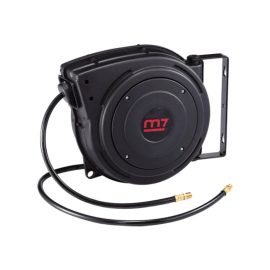 M7 MIGHTY SEVEN AIR HOSE REEL, WALL MOUNT CASE, 10MM ID X 15MM OD PU HOSE, 15M M7-SA3315