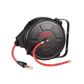 M7 MIGHTY SEVEN AIR HOSE REEL, H.D. WALL MOUNT METAL CASE, 8MM ID X 12MM OD PU HOSE, 15M M7-SA215