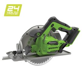 GREENWORKS 24V BRUSHLESS CIRCULAR SAW 184MM SKIN ONLY 1500907AU
