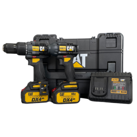CATERPILLAR CAT 18V BRUSHLESS COMBO 2PCE (HAMMER DIRLL DX12 & IMPACT DRIVER DX71) 2T1C2B4K