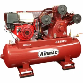 AIRMAC COMPRESSOR HONDA PETROL 13HP GX390 150L FAD 1225LPM AM-T55P-ES