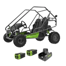 GREENWORKS 60V STEALTH SERIES ELECTRIC GO KART COMBO KIT 7403607AU - FREIGHT QUOTED SEPARATELY