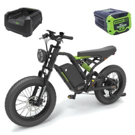 Greenworks Venture Series 26" Fat Tyre Mountain E-Bike Kit with 8.0ah battery and 6A charger 7403907AU-Kit