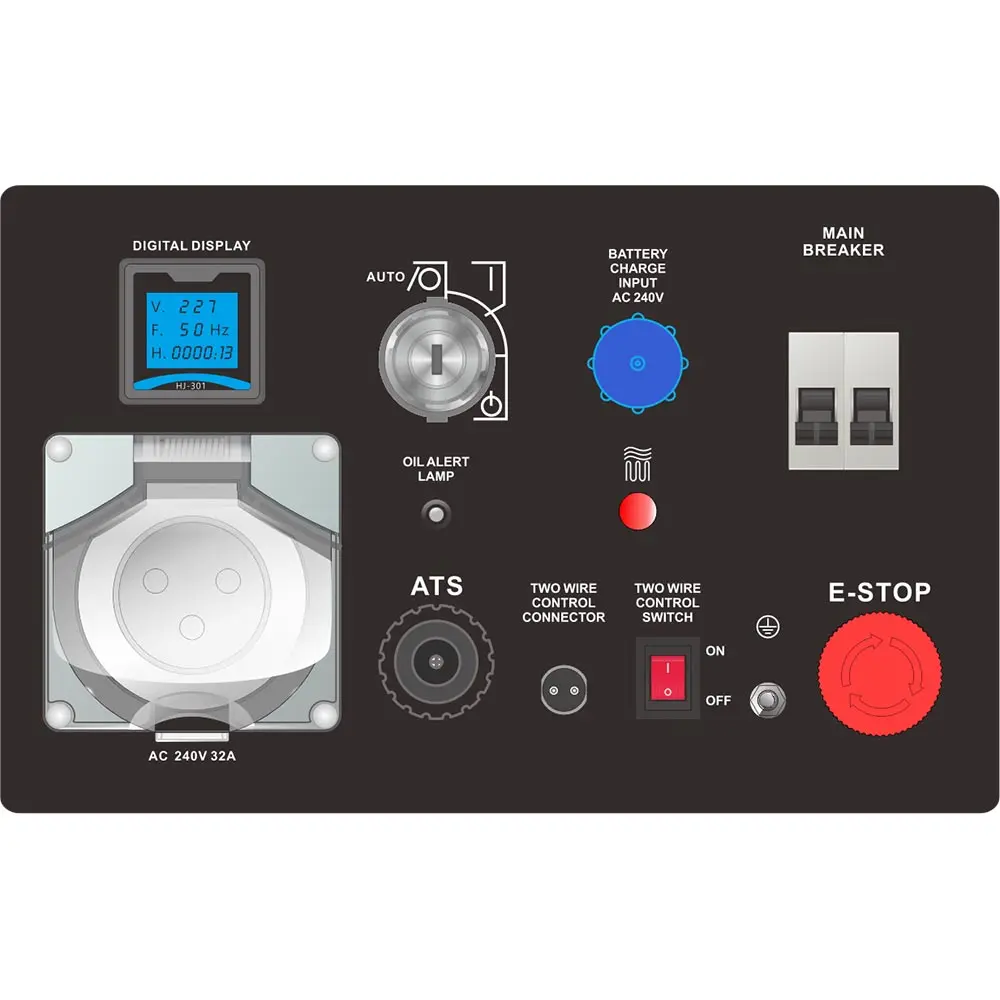 MAXWATT 6KVA SILENT DIESEL GENERATOR 2 WIRE REMOTE AUTO START MX6000DAS - Image 5