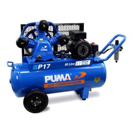 PUMA AIR COMPRESSOR 240V 3HP 60L 15A BELT DRIVE PU P17 240V PU-P17-240V