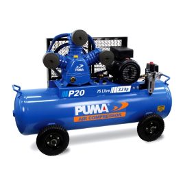 PUMA AIR COMPRESSOR 240V 3.2HP 75L 15A BELT DRIVE PU P20 240V PU-P20-240V
