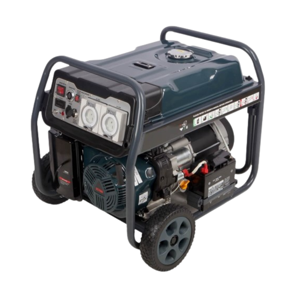 WELLING & CROSSLEY PORTABLE 8.75KVA PETROL SINGLE PHASE GENERATOR WITH E-START WC-P8750