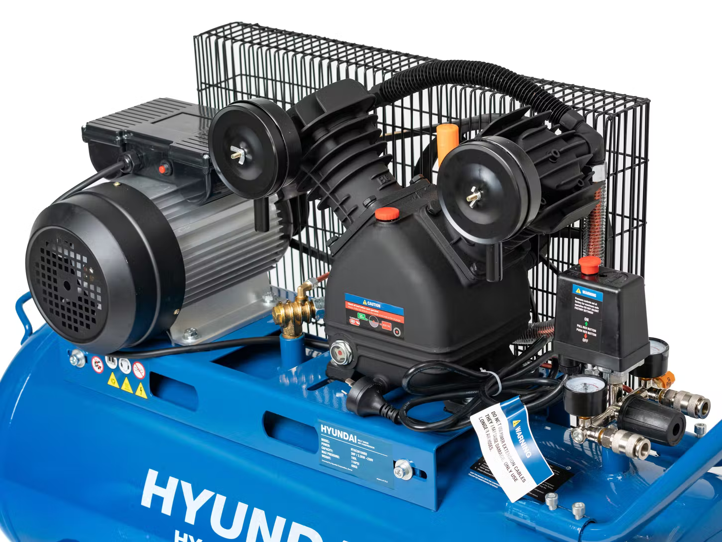 HYUNDAI 3HP 100L BELT DRIVE COMPRESSOR HYAC30100BD - Image 5