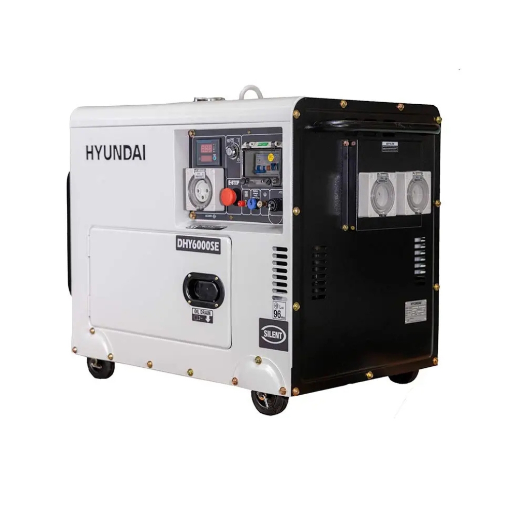 HYUNDAI 6.5KVA DIESEL SINGLE PHASE GENERATOR DHY6000SE