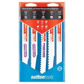 Sutton Tools 225mm Reciprocating Blade Wood Set 5 Pieces H5900005