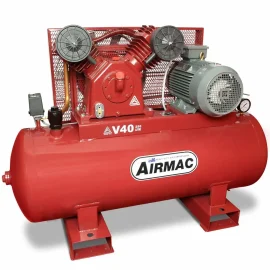 AIRMAC COMPRESSOR 7.5HP 415V 250L FAD 825LPM 12.2A AM-V40-415V