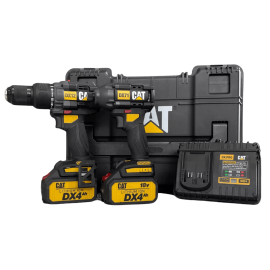 CAT 18V BRUSHLESS COMBO 2PCE (HAMMER DIRLL DX12 & IMPACT DRIVER DX71) 2T1C2B4K