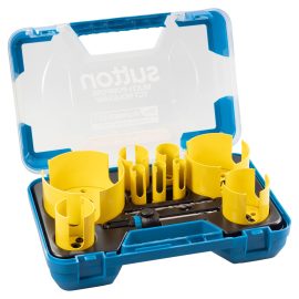 SUTTON HOLESAW H127 TCT MULTI-PURPOSE PLUMBER SET 19-111MM 9PC H127MP7
