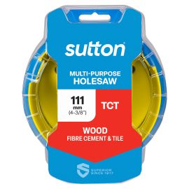 SUTTON HOLESAW H127 TCT MULTI-PURP HANGPACK 111MM H1271110