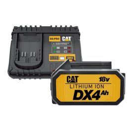 CATERPILLAR CAT DXB4K 18V 4.0AH BRAND BATTERY PLUS 4AMP CHARGER DXB4K - AVAILABLE MARCH 2026
