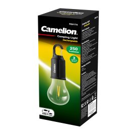 CAMELION RECHARGEABLE CAMPING LIGHT - 3 LIGHTING MODES CATRS917A
