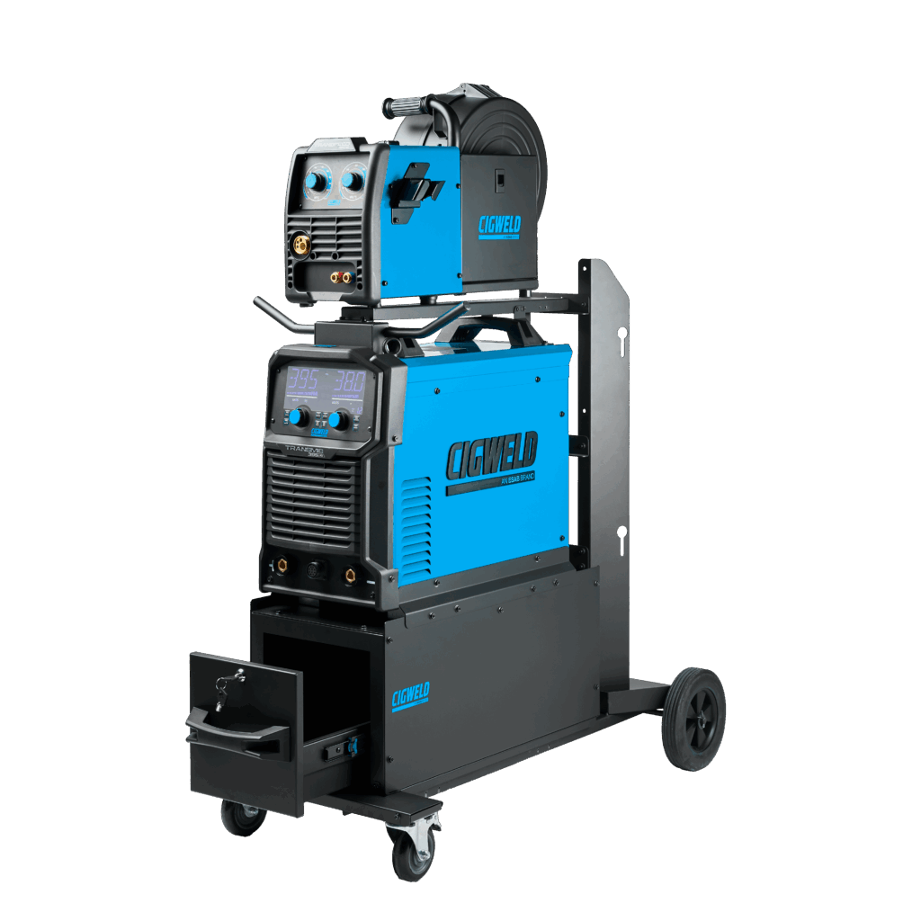 CIGWELD TRANSMIG 395HD MULTIPURPOSE 3 PHASE INVERTER 395AMP WELDER MIG TIG STICK AIR COOLED W1400395