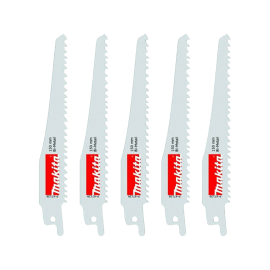 MAKITA RECIPRO BLADE BI-METAL 150MM 5-8TPI (5 PACK) P-47139