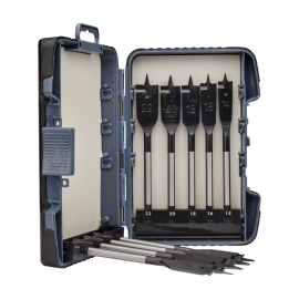 MAKITA FLAT WOOD SPADE 9PC SET 1/4 HEX SHANK P-80802