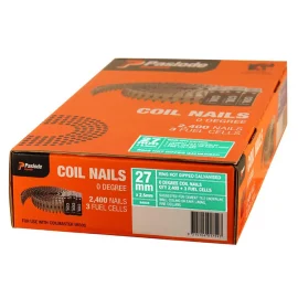 PASLODE COLLATED COIL NAILS INC GAS B40026 BOX OF 2400 NAILS - CLEARANCE SALE